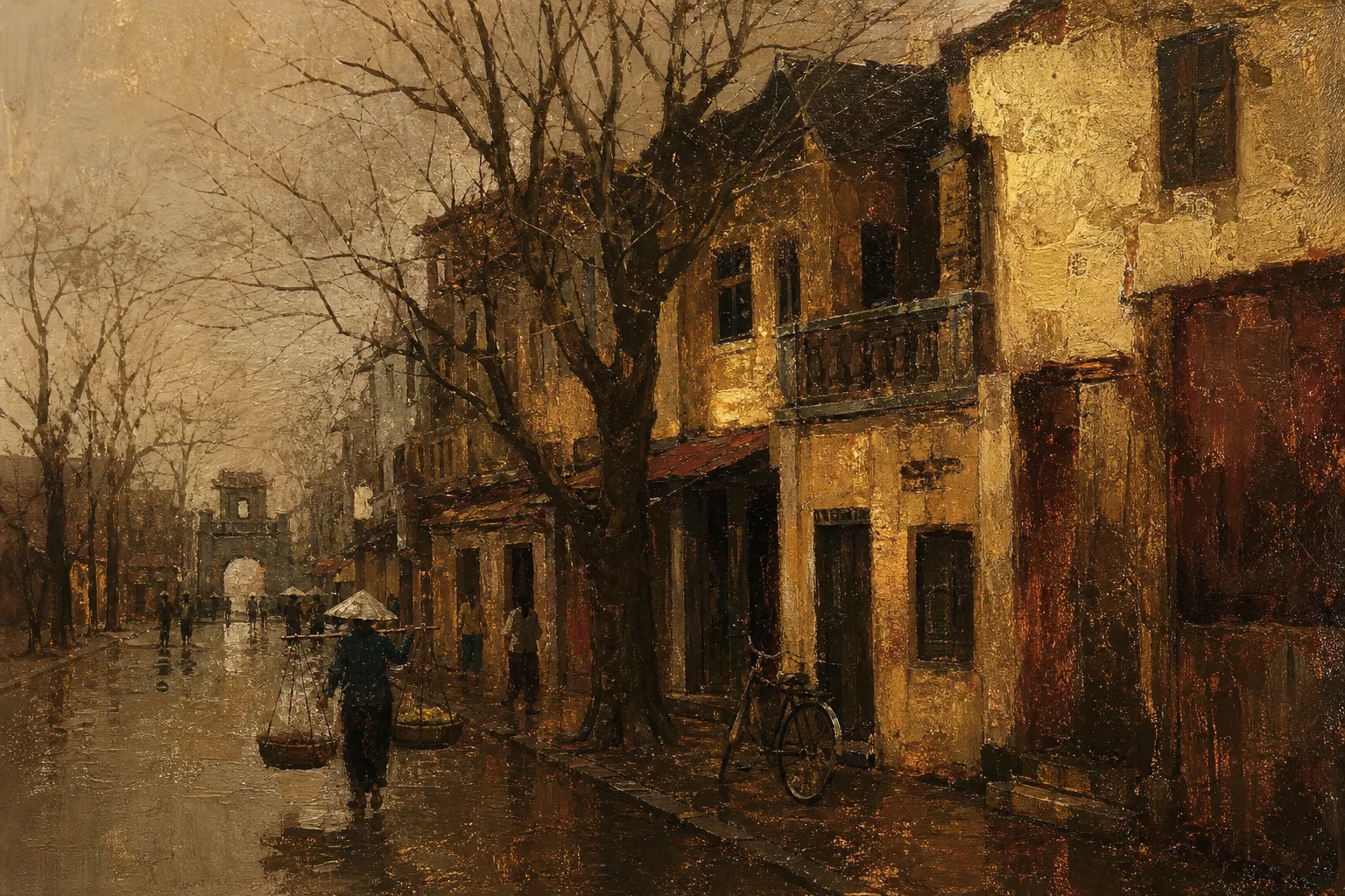Tranh: Đông Hà Nội